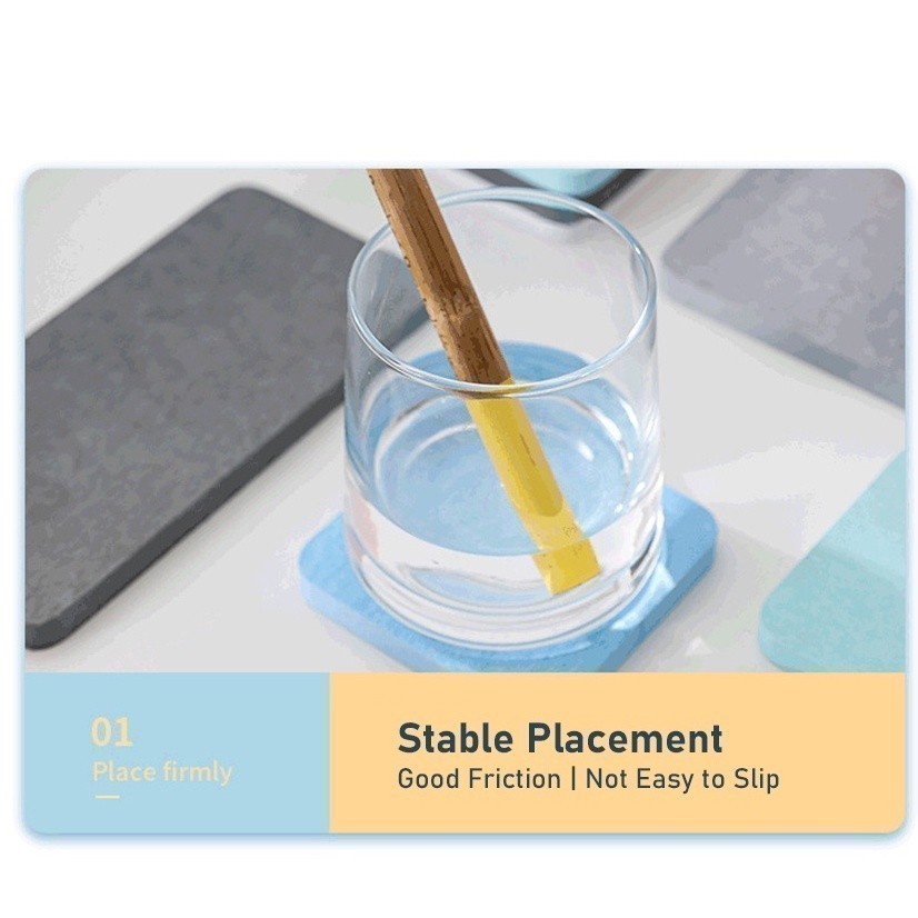 Diatomite Absorbent Mat For Kitchen Sink - 15.75x3.93 Inch Quick-Dry Countertop Pad, Natural Stone Coaster For Bowls, Non-Slip & Anti-Bacterial (White)