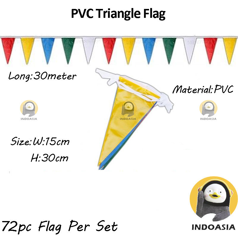 8 M Colorful Triangle Flag Pennant String Banner Festival Party