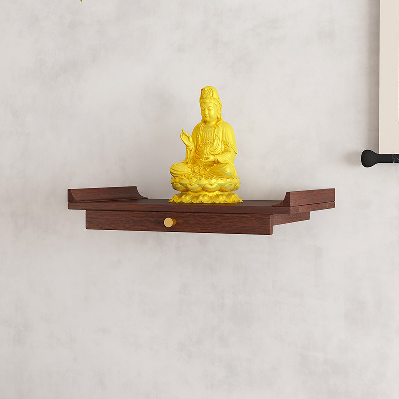 [in stock] Wall-Mounted Altar Shrine Storage Rack Small Offering Table ...