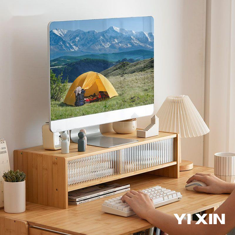 YIXIN Computer Height Increase Rack Changhong Glass Desktop Computer ...