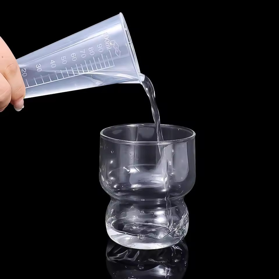Triangular Measuring Cup with Scale Transparent Plastic Graduated ...
