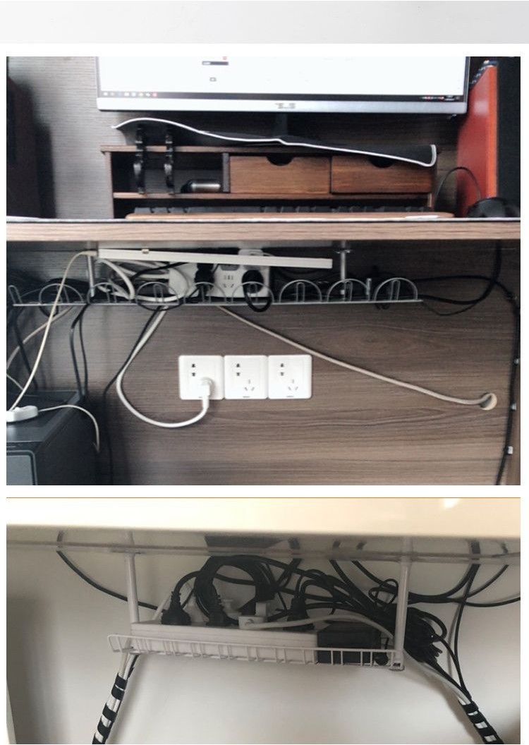 Desk Bottom Patch Panel Storage Office Wire Finishing under Desk Wire ...