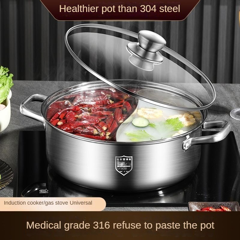 Special Thick Soup Pot, 316 Stainless Steel Induction Cooker, Dedicated ...
