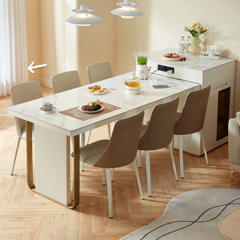 Dining Rock Board Table And Chair New High End Island Table Integrated ...