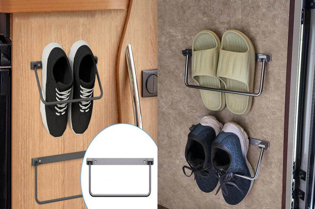 turbobo Foldable Rv Shoe Rack Hanging Shoe Storage Shelf for Rv Compact ...