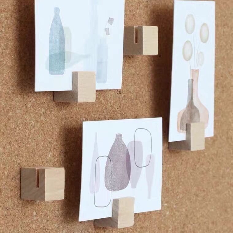 Cube Slot Push Pin Not Hurt the Photo Art Nail Felt Cork Message Board ...