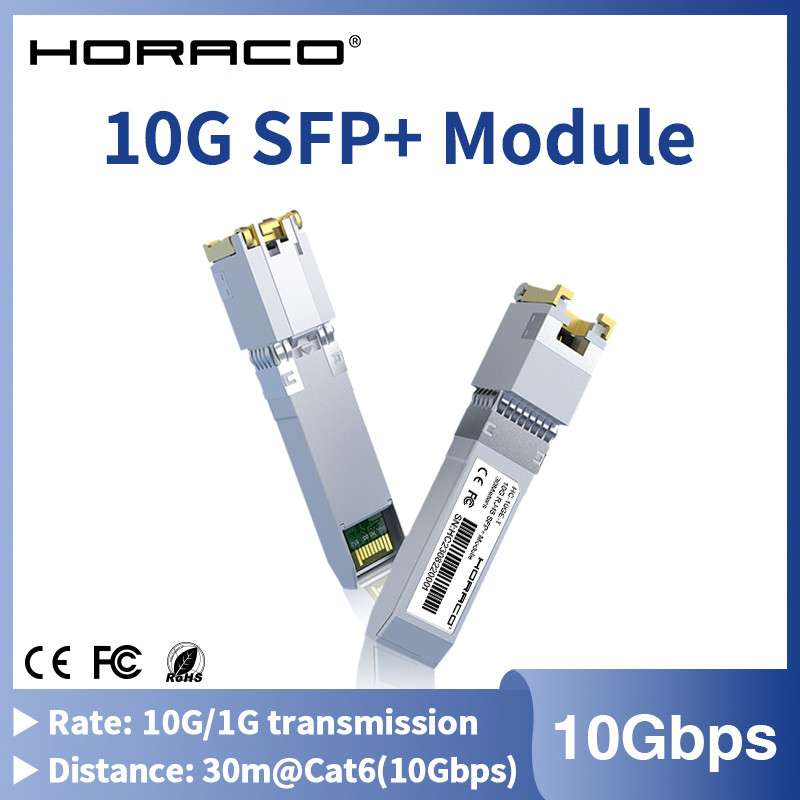 HORACO 10G SFP+ Module 10GbE Copper SFP Modules Optical Port Turn to ...