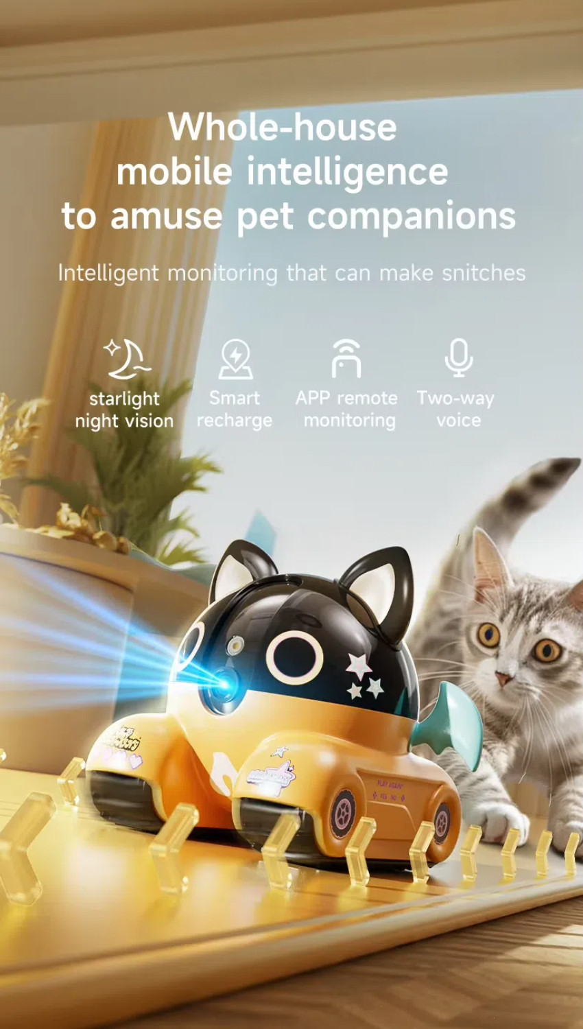 2025 New Pet Cat Dog Camera Two-Way Audio Baby Camera 360 Degree Camera ...