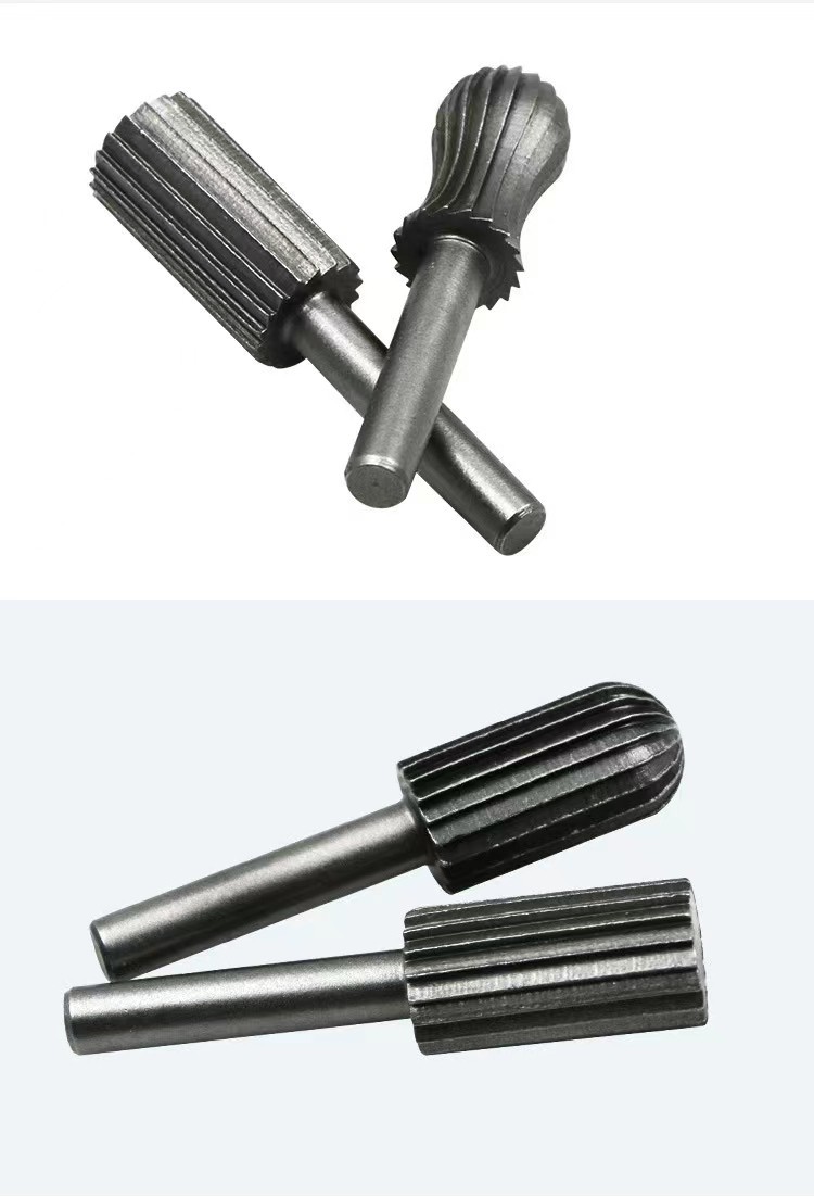 Set of 6 hardened high speed steel rotary files Rotary engraving rotary