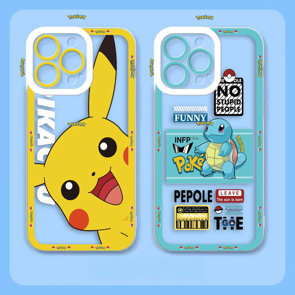 Cute Pokemon Pikachu Cover Transparent Angel Eyes Phone Case For Xiaomi ...