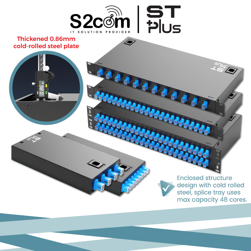 SC LC 4/8/ Ports Wall Mount and Rackmount Fiber Termination Box ...