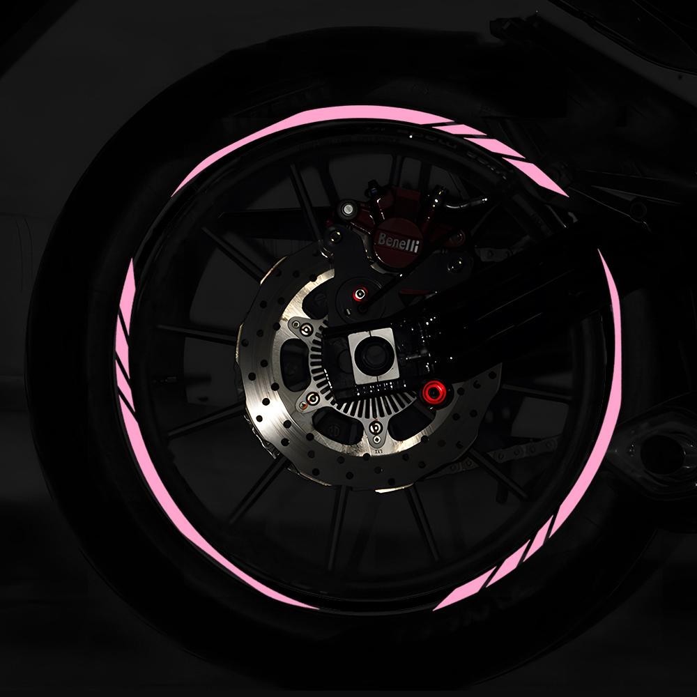 17 inch Reflective Motorcycle Rim Stickers Wheel Decals 17'' Rim ...