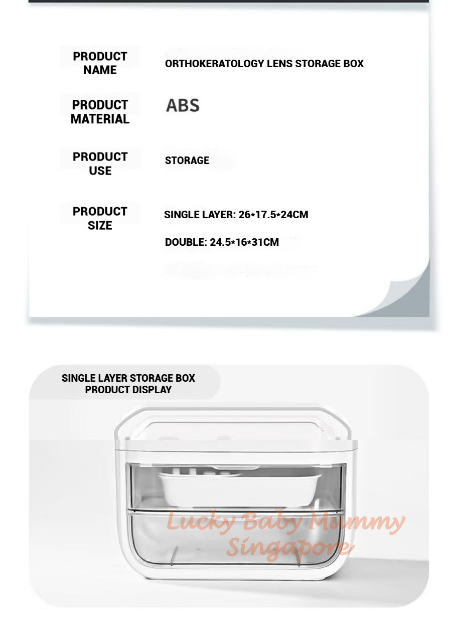 Orthokeratology Lens Storage Box/RGP Glasses & Hard Lenses Multilayer ...