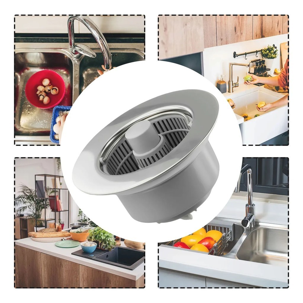 Kitchen Sink Strainer Anti-Clogging Spring Launching Drain Strainer ...
