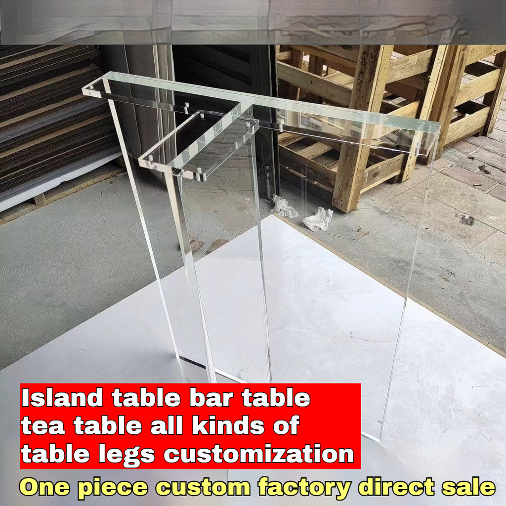 Acrylic Table Leg Kitchen Island Table Leg Stone Plate Desktop ...
