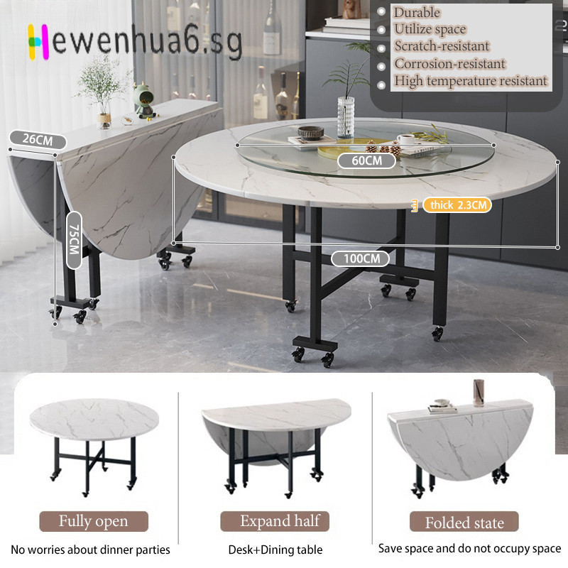 Table Is Foldable To Save Space Multifunctional Home Dining Table ...