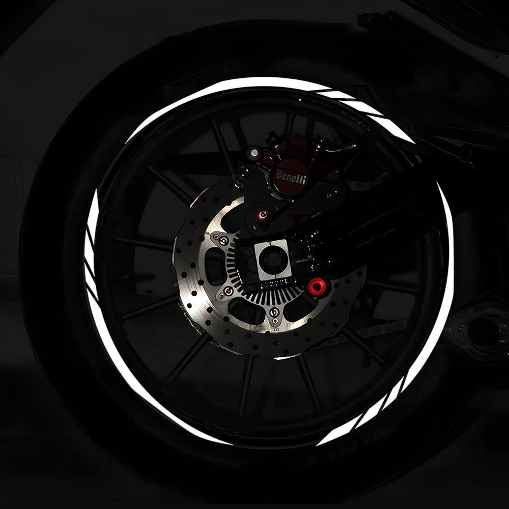 17 inch Reflective Motorcycle Rim Stickers Wheel Decals 17'' Rim ...