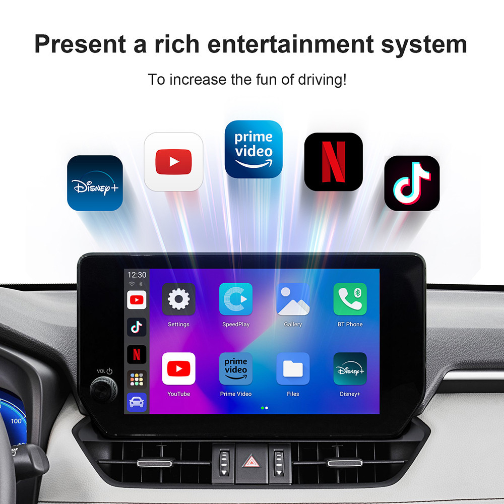 Android 13 Car AI Box Wireless Carplay Adapter Android Auto for Netflix ...