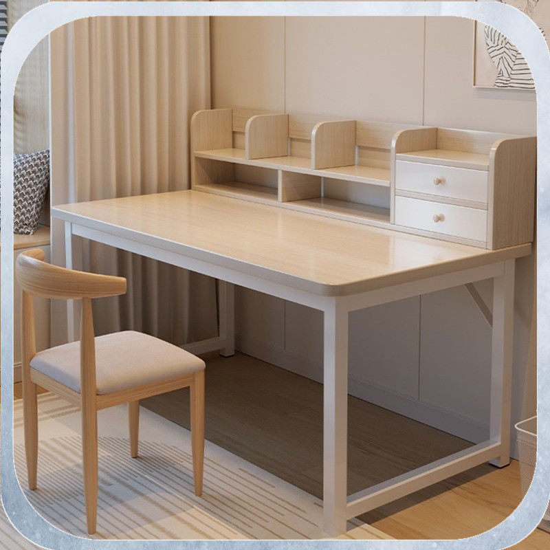 Study Table Computer Table Bookshelf Integrated Desk Bedroom Family ...