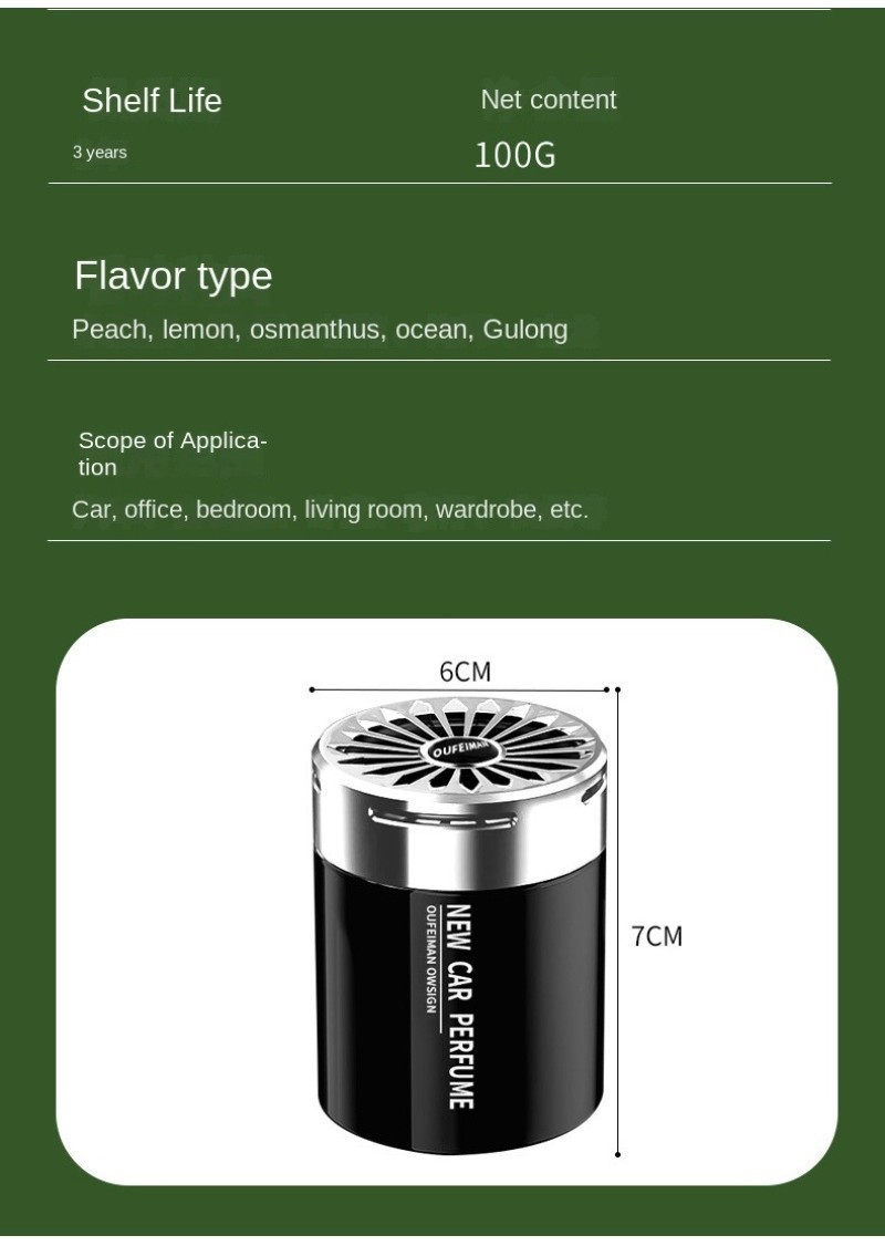 Car Perfume Car Balm Car Deodorant Long Lasting Fragrance Car Interior ...