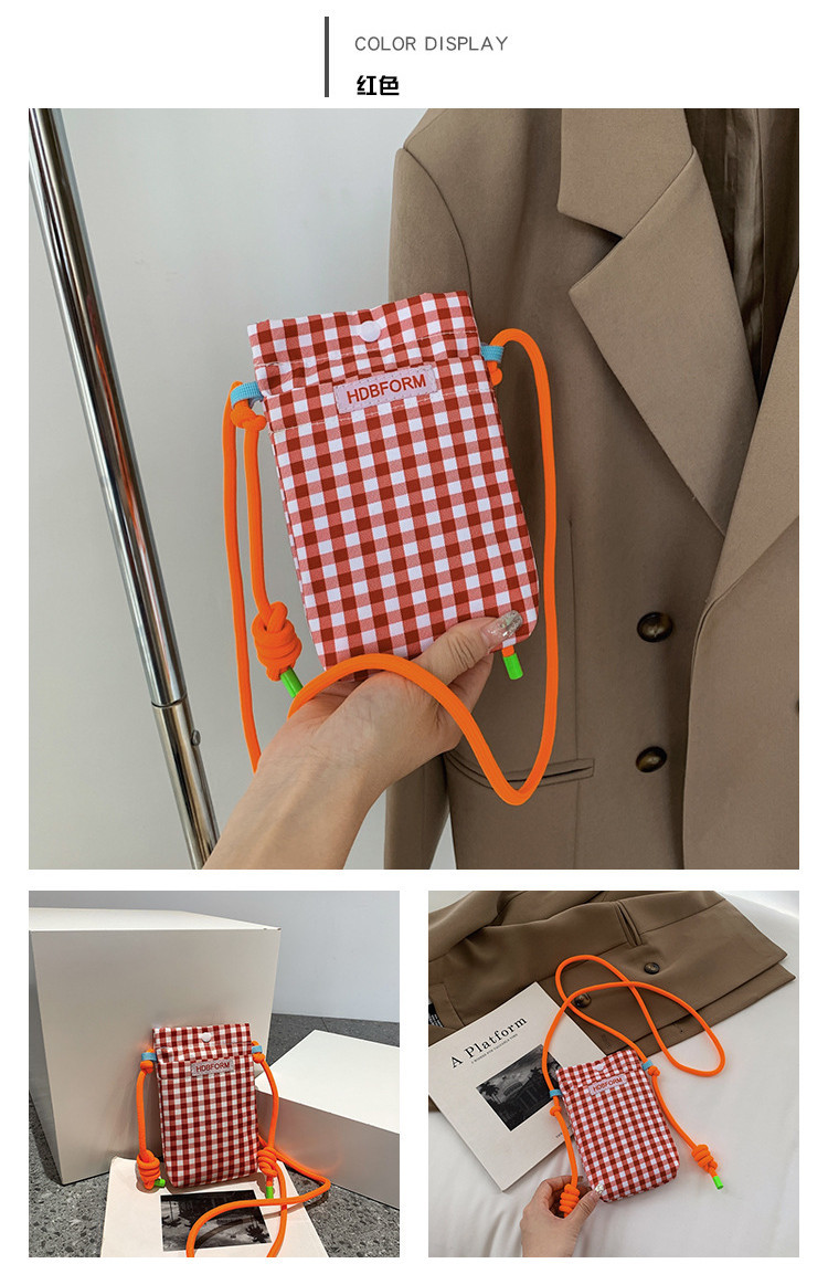 Korean Style Small Square Mobile Phone Bag Messenger Bag Cloth Bag Tote ...