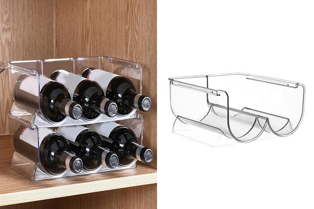 ccooamani| Wine Storage Rack Beverage Organizer Rack Stackable Wine ...