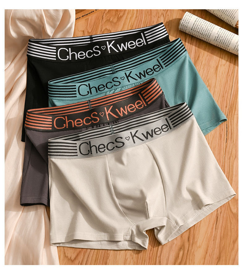 BKING Men Boxer Cotton Underwear Men Seluar Dalam Lelaki Simple Fashion ...