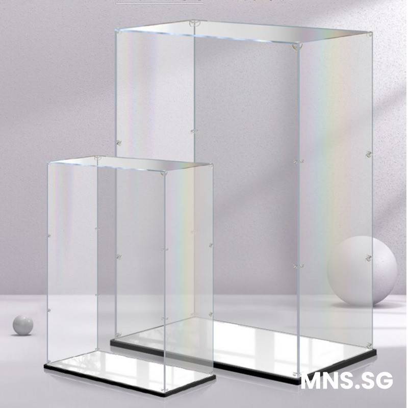 MNS Acrylic Display Box Large Size Transparent Dust Cover Display Box ...
