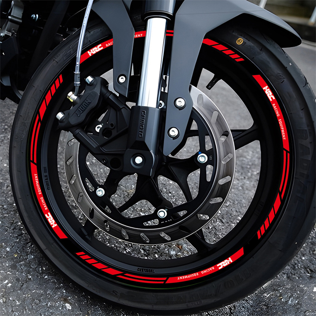 17'' Reflective Motorcycle Wheel Stickers Waterproof Rim Stripe Tape ...