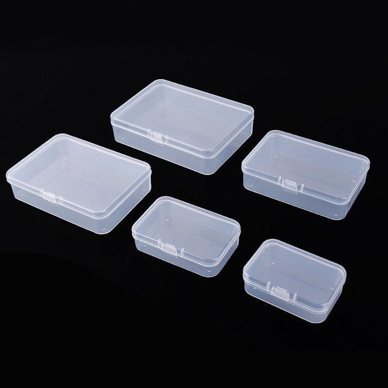 Double Grid Transparent Plastic Box - Lock Buckle Storage Box - Dust ...