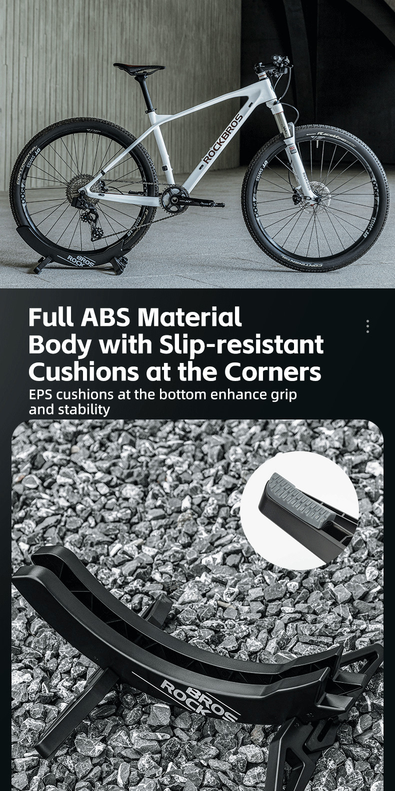【3-day Delivery】ROCKBROS Bicycle Stand Rack Road Bike Adjustable ...