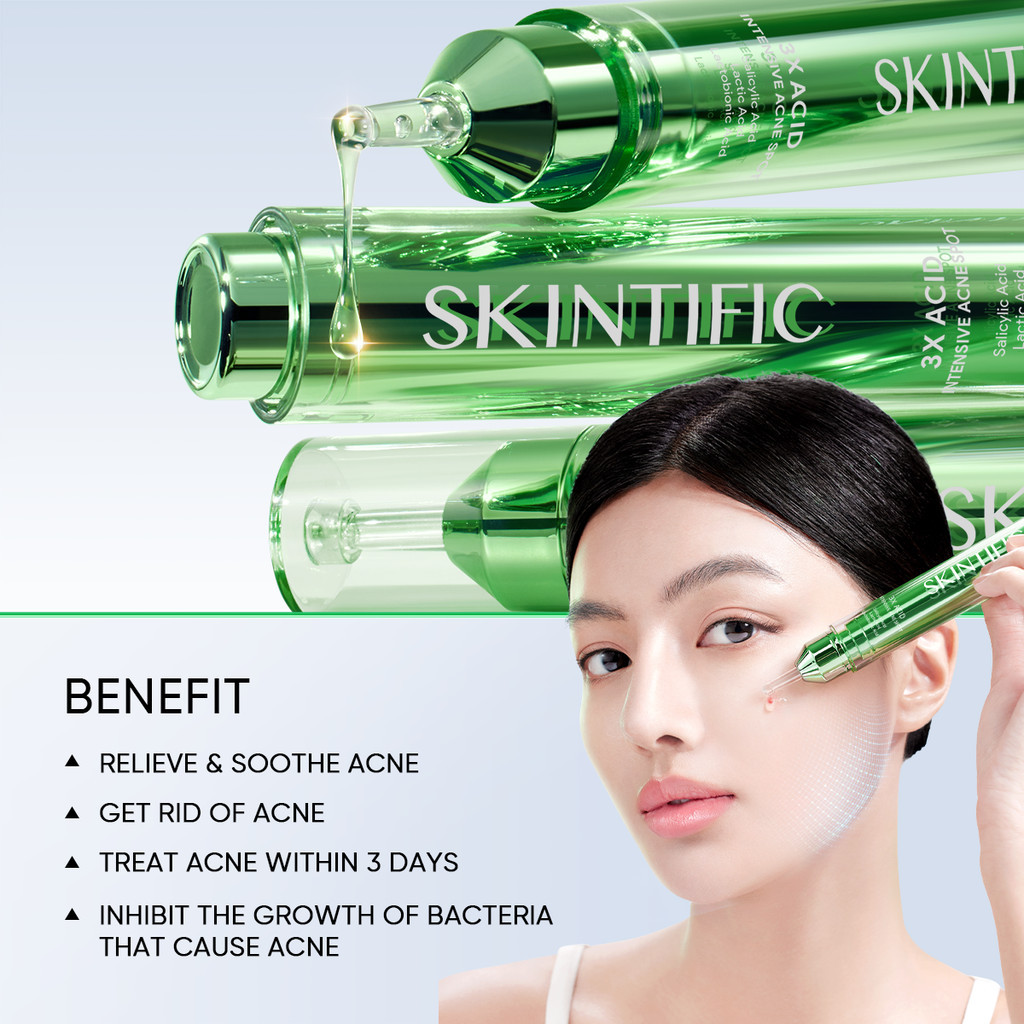 [In Stock]SKINTIFIC 3x Acid Intensive Acne Spot Gel 11g Acne dark spot ...