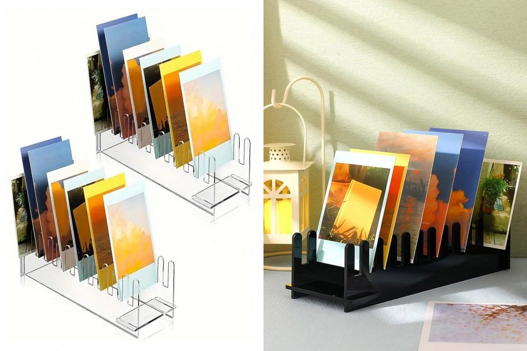 olimpidd| Booth Card Rack Acrylic Postcard Stand 12 Tier Acrylic ...