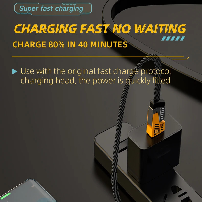 Mech style 4 in 1 Fast Charge Cable Type C USB Multifunction PD Quick ...