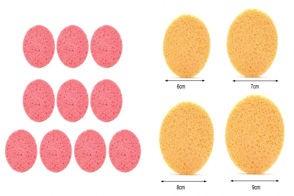 Reusable Face Sponge Use Face Sponge 10pcs Reusable Round Face Sponge ...