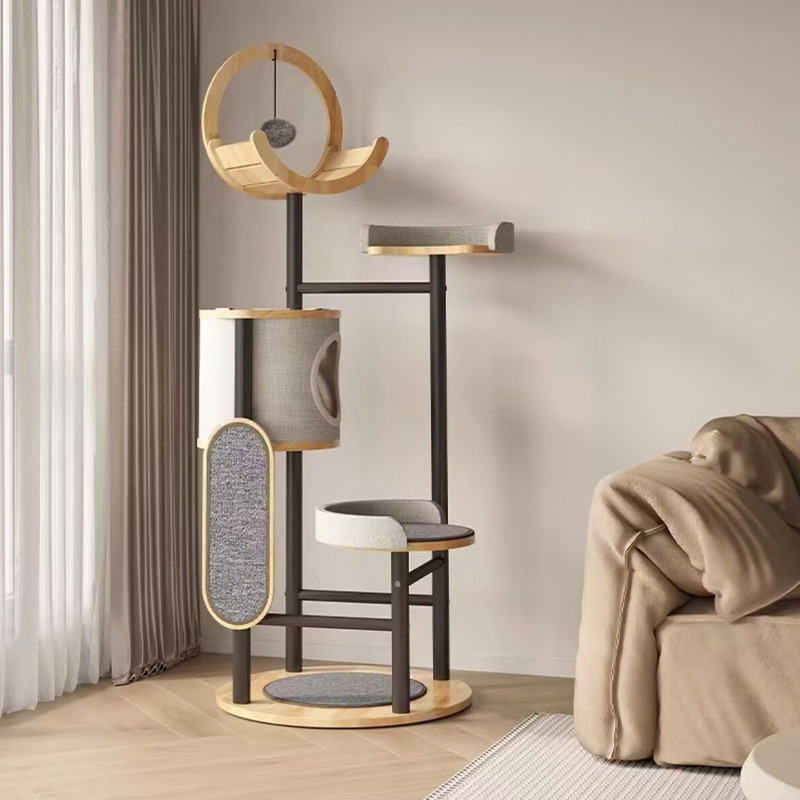 Large Condo Tree Solid Wood Toy Cat Scratch Board | Shopee Singapore