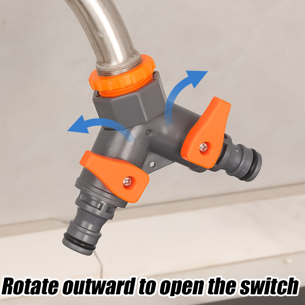 1 Pc Portable Thread 2-way Faucet Converter with Rotary Switch ...