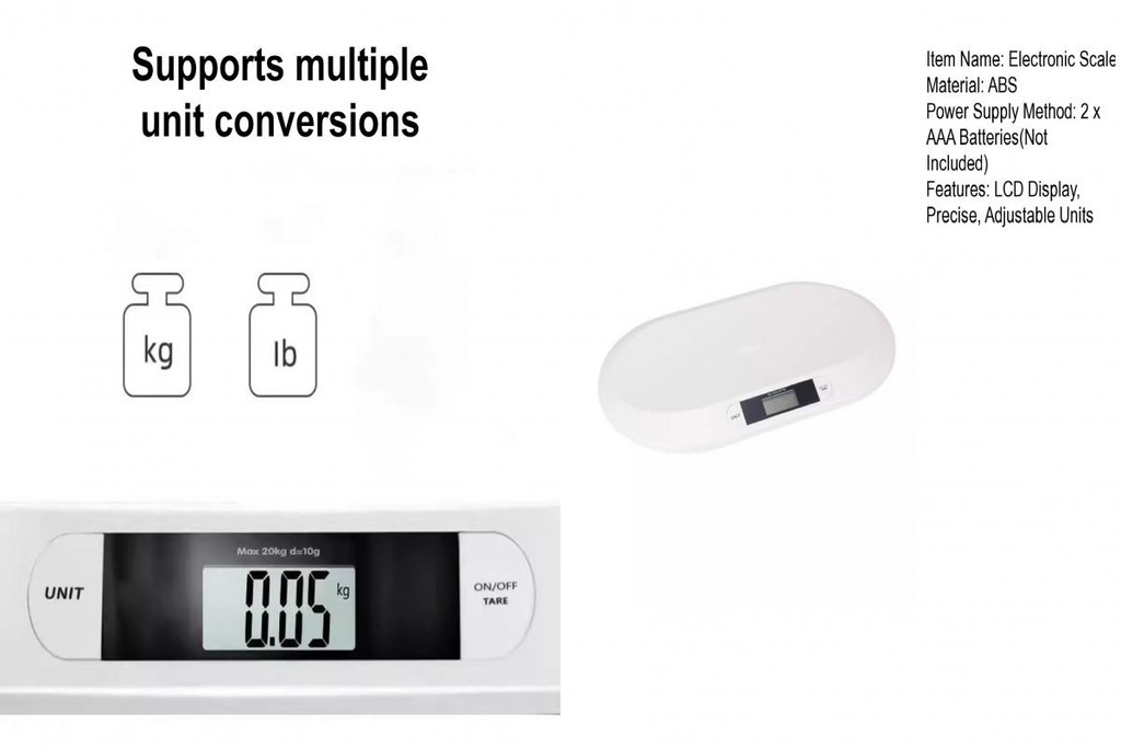 Newborn Weight Tracking Scale Electronic Scale with Adjustable Units ...