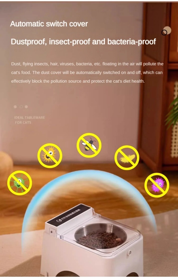 Automatic Cat Feeder Cats Smart Cat Bowl With Infrared Sensor