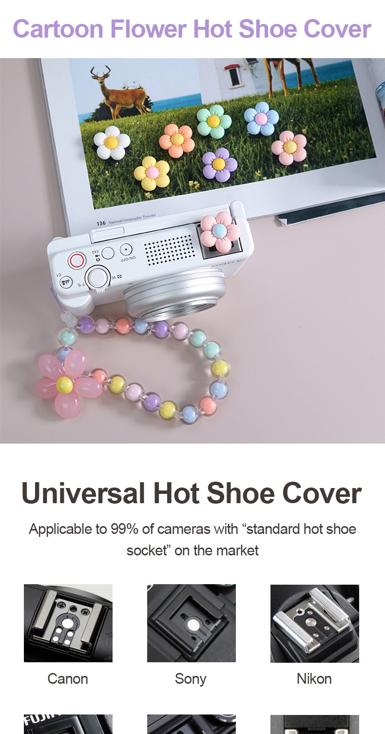 3D Hot Shoe Cover Soft Silicone Universal Flash Protector For Canon G7X ...