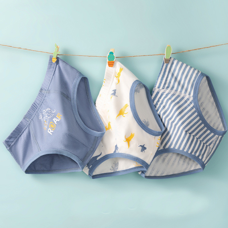 4pcs Kids Panties Boy Underwear Set Cartoon Car Printed Soft Cotton ...