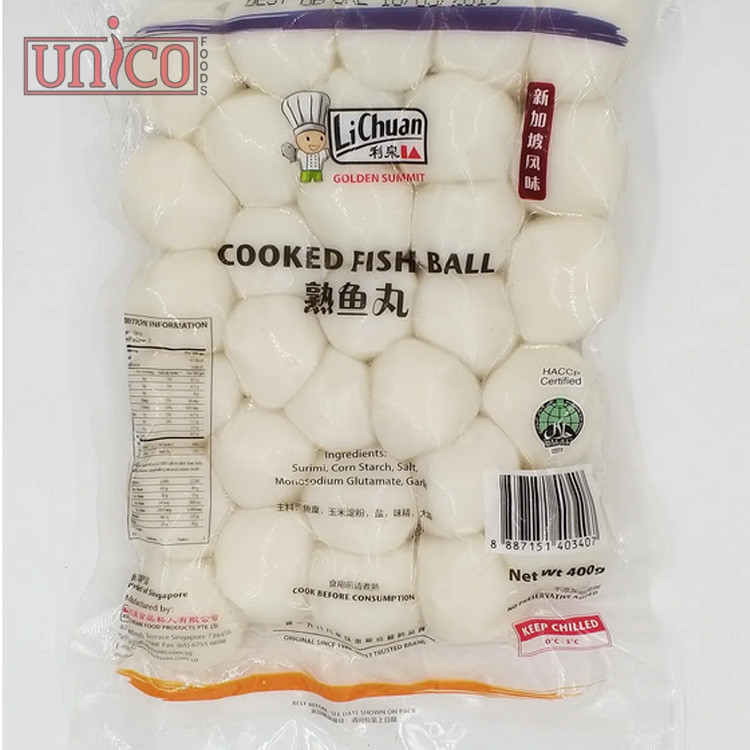 [UNICOFOODS] Fish Ball Large (1kg) Halal | 大 鱼丸 鱼圆 | Shopee Singapore
