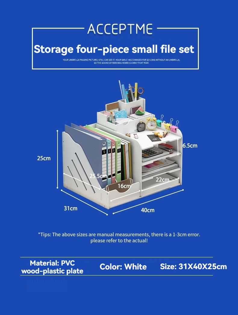 Multi Layer Desktop File Organizer Ideal Office Rack for Folders ...