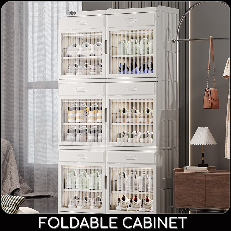 simple-modern-foldable-storage-cabinet-shoe-cabinet-shopee-singapore