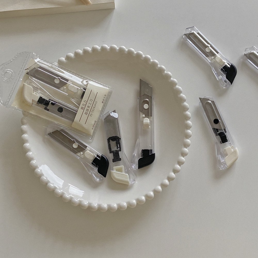 ENWEI Mini Translucent Cutter Knife Parcel Cutter Office School ...