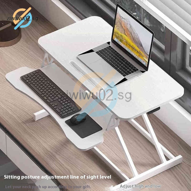 Ergonomic Standing Desk Lifting Converter Two-Tier Height Adjustable ...