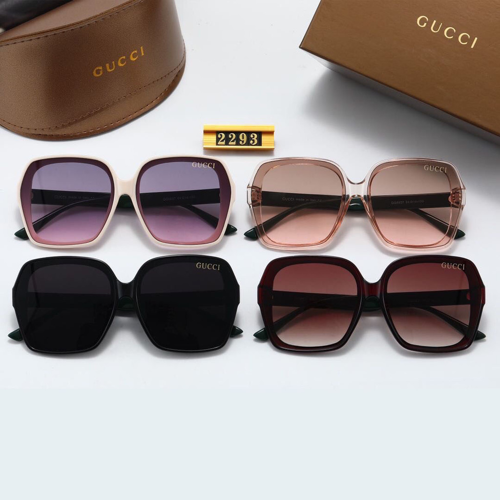 2024_GUCCI New Sunglasses For Men And Women With Large Frames, Slim ...
