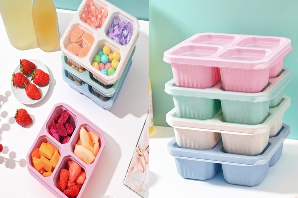 greatdream| Eco-friendly Snack Boxes Portion Containers Stackable Snack ...