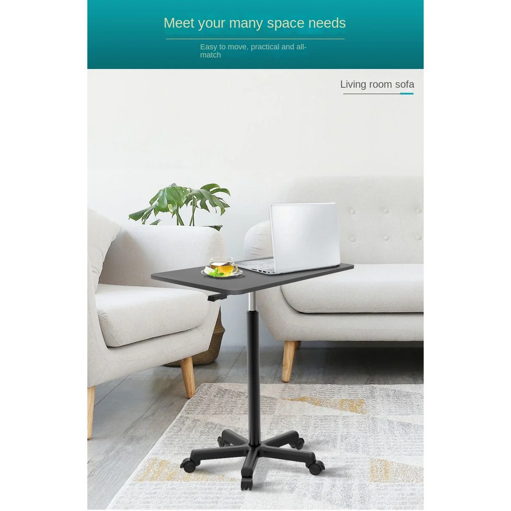Movable Lifting Table with Pulley Small Sofa Bedside Table Standing ...