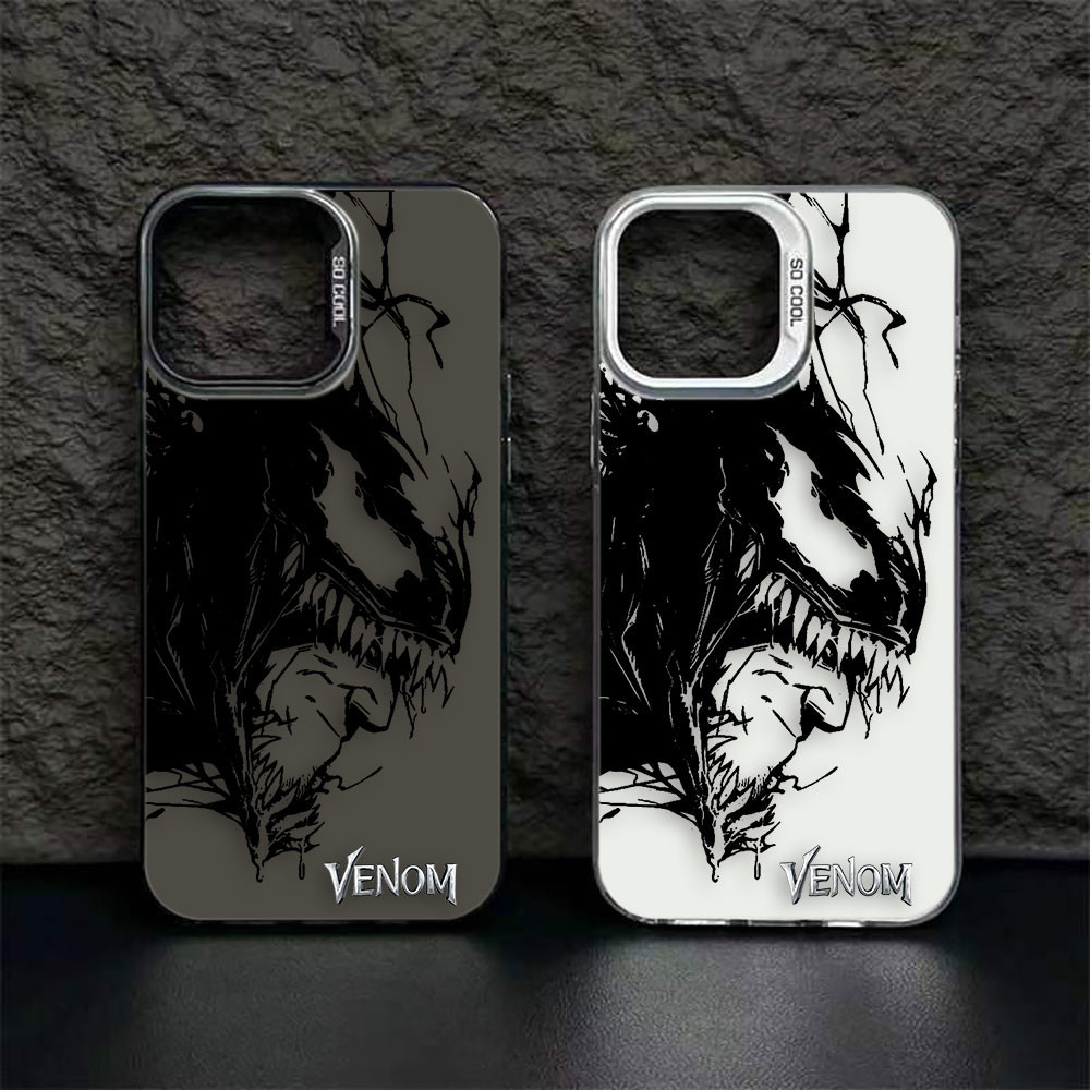 The Avengers Hero Venom Big Hole Matte Laser Silicone Cell Phone Case ...